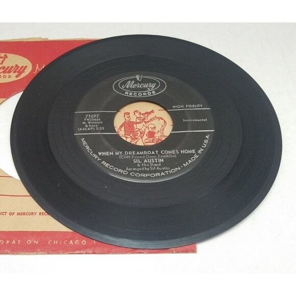 Sil Austin When My Dreamboat Comes Home / Why Not 45 Vinyl 60s Jazz Instrumental - Picture 4 of 6